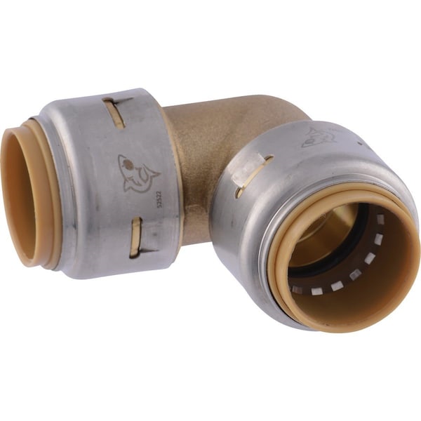 3/4 In. x 3/4 In. 90 Deg. Push-to-Connect Brass Elbow 1/4 Bend